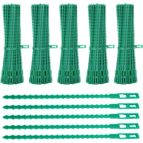 Lien pour végétaux,Lot de 600 Attaches de Plantes, 23CM Attaches de Jardin Réglable Liens de Serrage en Plastique pour Jardin Flexible, Attache Tomates de Câble de Jardin pour Aider à Souteni (1/5)