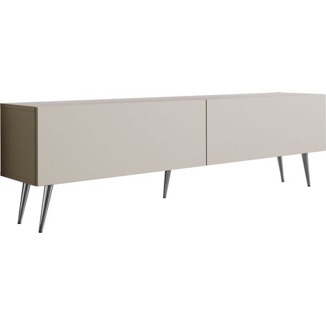 Meuble TV : Cachemire, pieds Chrome, 170 x 52 x 32 cm (1/5)