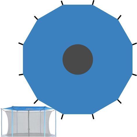 Trampolin-Schattenabdeckung, Trampolin-Schattenabdeckung, 6 Stränge – 427 cm Sonnenschutzdach für Trampolin, UV-beständiges und wasserdichtes Trampolin-Zubehör, Trampolin-Zeltabdeckung (1/5)