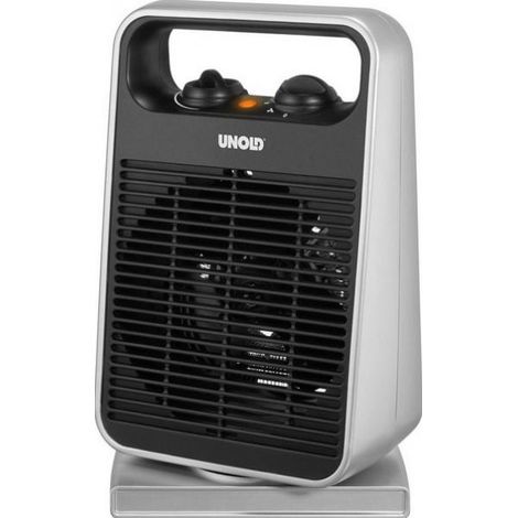 UNOLD 86116 ROTATE TERMOVENTILATORE, 2000 W, 230 V, ARGENTO/NERO (1/4)