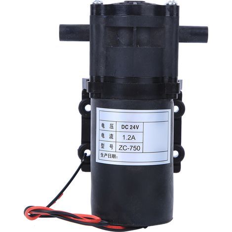 Pompe à diaphragme auto-amorçante ZC-750 24V DC pour purificateur d'eau et remplissage (1/5)