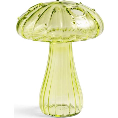 Vase en verre en forme de champignon, bouteille d'aromathérapie, table de fleurs hydroponiques (1/5)