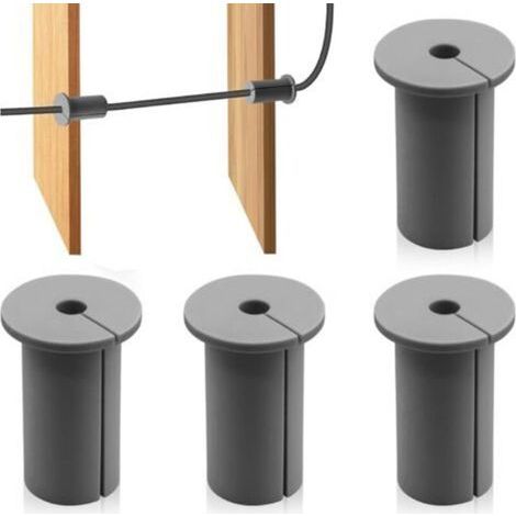 4 pièces Kit routage câbles Starlink, œillets muraux pour câbles, couvercle trou mural pour câble mural compatible avec support Starlink pour protéger cordons pour trou mural de 1"