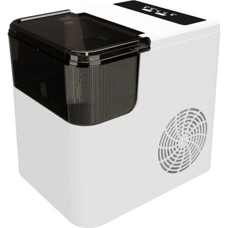 Fabricador de hielo automático, 12 kg/24h, sensor inteligente, silencioso, para el hogar o camping. (1/5)
