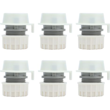 8 Pièces Raccord Rapide Robinet Type Verrou G1/2 Adaptateur Coupleur Tuyau pour Machine à Laver (1/5)