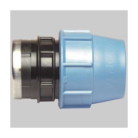 RACCORDO DIRITTO FEMMINA PLASTICA  75 x 2     UNIDELTA