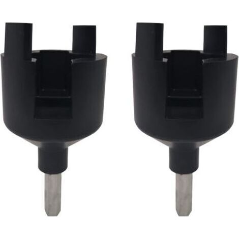Cukol 2 Pièces Isolateur Cloture Electrique a Visser Mandrin de Perceuse, Rend Isolateur Plus Rapide Et Plus Facile à Installer Sans Vissage Manuel (noir) (1/5)
