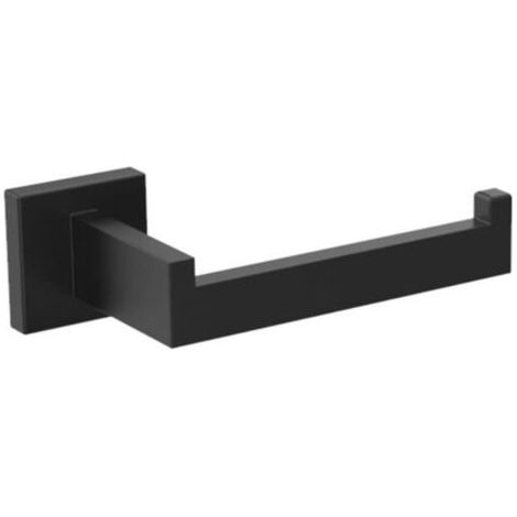 Porte Papier Toilette, Acier Porte Rouleau Support Papier Toilette Pour Salle De Bain Et Cuisine -Noir-Chrom (1/4)