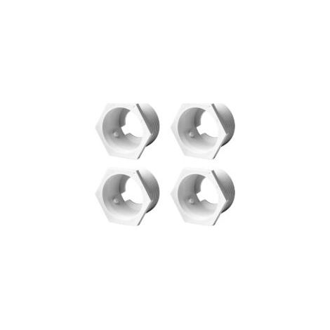 Conectores de pared universales (UWF) de 4 piezas 6-500-00 para limpiafondos Zodiac Polaris 180, 280, Tanktrax 360, 380, 3900 y otros. - Crezuo (1/4)