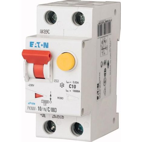 Disj. diff. PKNM 1P+N -10A 300mA/cbe C/A 000236084 EATON PKNM-10/1N/C/03-A-MW