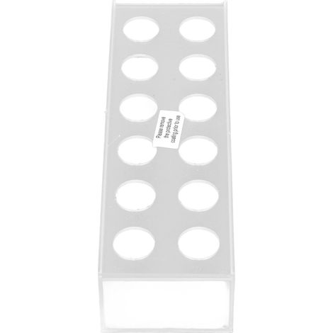 Vase à fleurs en acrylique, de forme rectangulaire allongée et transparente, avec 12 trous et éclairage LED. (1/5)