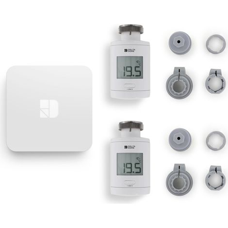 Tetes Thermostatiques et box connectée - Delta Dore - Pack TRV 1.0 connecté - 6050664