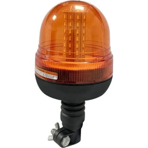 Faro rotante a 60 LED, 12V/24V, arancione, 3 modalità di lampeggio, impermeabile, ambra, per trattori, carrelli elevatori, camion, UTV