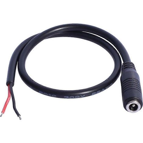 Connecteurs d'alimentation femelles 3,5 mm x 1,35 mm DC 5 V avec câble de 30 cm (1/5)