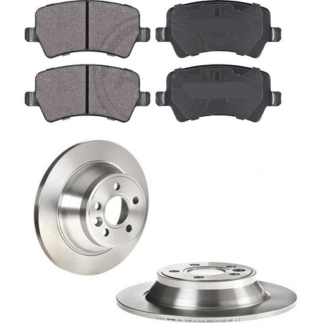 KIT FRENI POSTERIORI compatibile con VOLVO S80 II (124) - DISCHI + PASTIGLIE OEM: P 24 078 , P 86 021 , P 44 017 / 17933 , 17908 , 17931 /SOSTITUZIONE DIRETTA/BASSA POLVERE/SILENZIOSO (1/5)