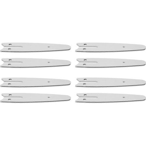 Lot de 8 guides de tronçonneuse de 10 cm (4 pouces) de rechange, accessoires pour tronçonneuses électriques. (1/5)