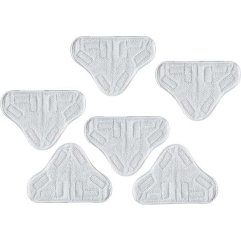 Pack of 6 Washable Microfiber Cloths for H2O H2O X5 Steam Mop (1/5)