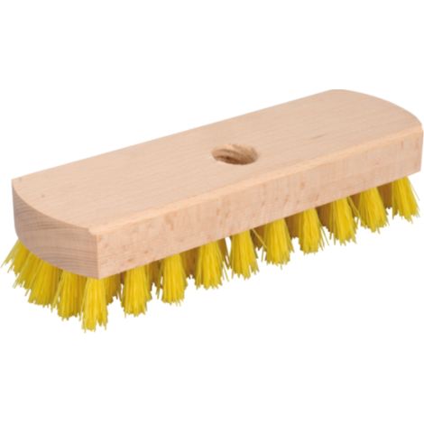 Holzbürste zum Schrubben und Reinigen mit einem Stock, Reisschwamm