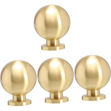 accessoires pour armoire tiroir et commode cuisine poignées en dorées style lot de 4 Bois (1/4)