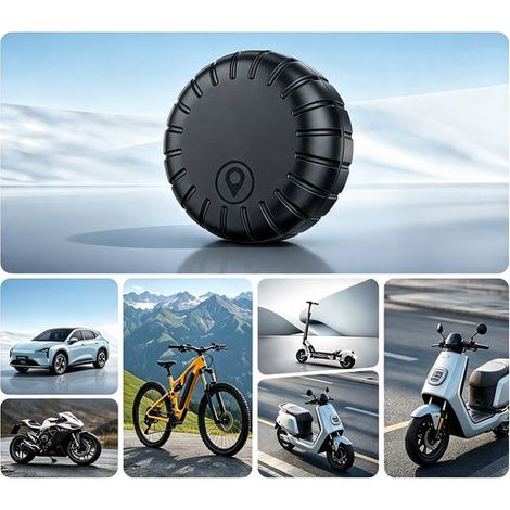 Traceur GPS – Magnétique – Étanche – IP66 – Noir – Voiture, vélo, moto – Localisation (1/5)