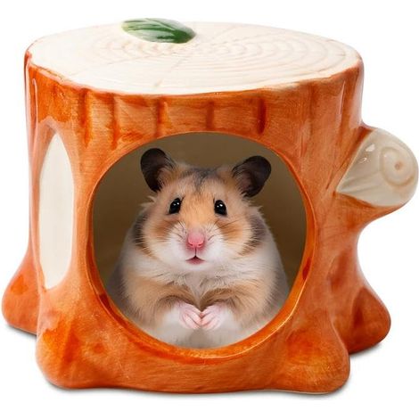 Maison De Hamster en Céramique, Maison pour Hamster, Cachette et Habitats de Hamster, Hamster Hideout Céramique - MMCD-ZGL-05415 (1/5)