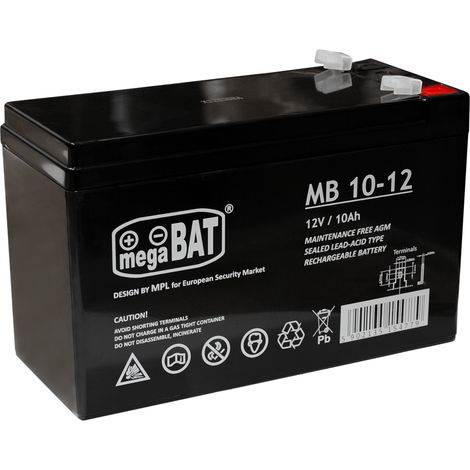 Batteria per auto AGM al gel per batteria da 12V 10Ah
