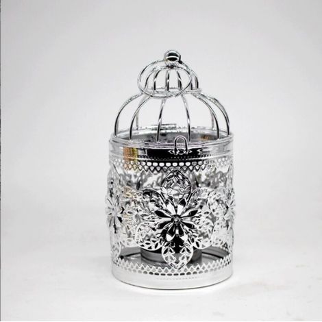 Lampe décorative vintage en métal, support pour bougies chauffe-plat, décoration idéale pour mariages, fêtes et événements divers (1/3)
