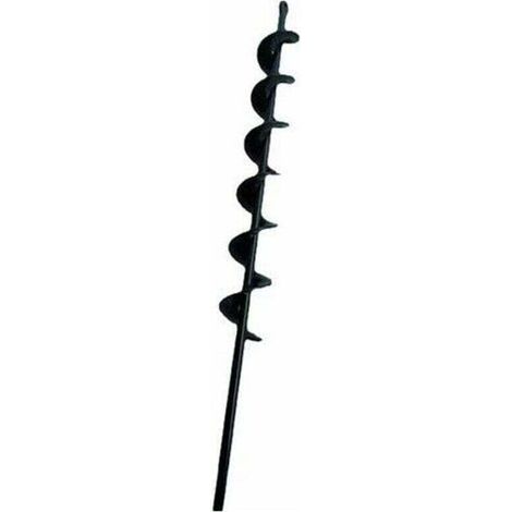 [JAMAIS UTILISÉ] Le noir foret hélicoïdal à tarière pour bêcheur de terre de plantation de jardin 50mm&times450mm.,