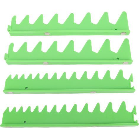 Jeu de rails de clé pour 20 outils, support magnétique en plastique, organisateur, boîte à outils, tiroir de rangement vert (1/5)