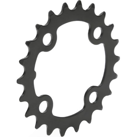 22-Zahn-Kettenblatt für Fahrräder, kompatibel mit 8-, 9- und 10-fach-Antrieben, aus Kohlenstoffstahl, 64 mm Lochkreisdurchmesser (1/5)