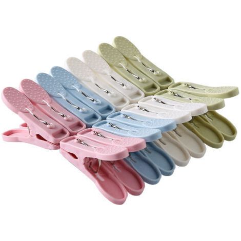 Lot de 20 pinces à linge multifonctionnelles en plastique pour suspendre les couettes et sécher le linge au vent. (1/3)