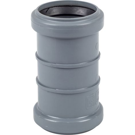Connecteur double PP-HT 50 sanitaire, pour eaux usées intérieures, couleur