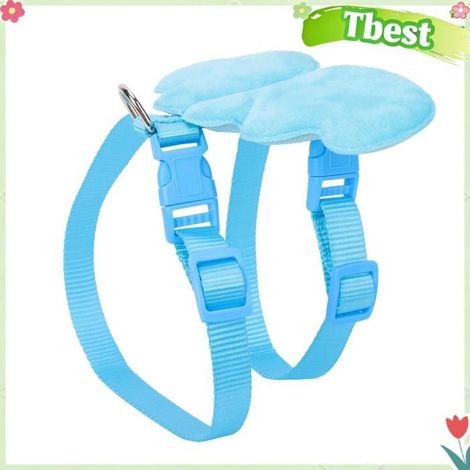 Tbest Laisse de harnais de canard Harnais Réglable Pour Canards animalerie produits Bleu S (1/5)