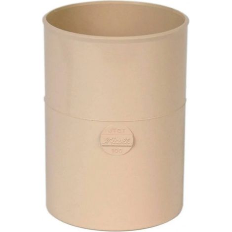 Nicoll – Raccord femelle-femelle Ø100 mm en PVC sable – Pour tube de descente – Remplacement emboîture – Conception double femelle