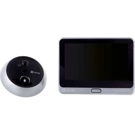 EZVIZ CS-DP2C WI FI 1080p Smart Guckloch, HD-Videoqualität, komplett kabellos, mit 4,3-Zoll-Farb-Touchscreen-Display
