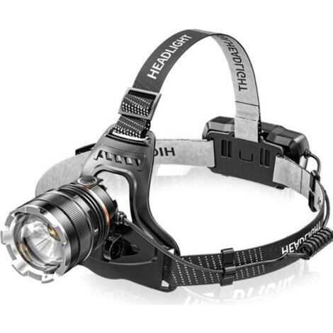 Pr Rechargeable LED Headlamp, Super Bright 50,000 Lumens 4 LED Modes, Sensor and Red Light, USB Rechargeable 5200 mAh, IPX6 Waterproof Lightweight Mini Adjustable Head Lamp [Energy Class A+ (1/4)