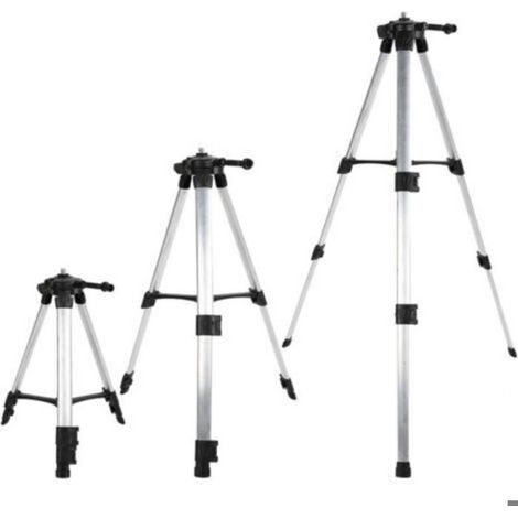 Trépied Pour Niveau Automatique - Alliage D'aluminium - Hauteur Réglable Jusqu'à 120 Cm - Compatible Inclinomètre - 1 Pièce (1/5)