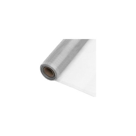 Mosquitera de aluminio plateado de 80 x 1000 cm - Crezuo (1/4)