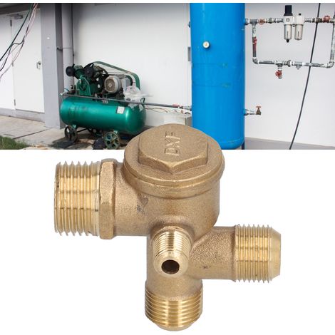Clapet anti-retour à quatre voies et double tuyau, pièces pour compresseur d'air, 10161620,5 mm (1/5)