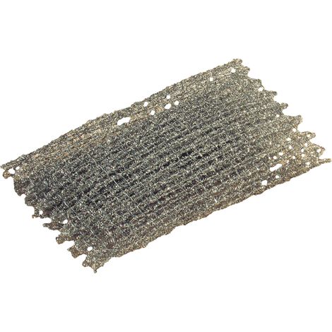 L'Outil Parfait – Torchon métallique 120 x 210mm – Tissage double fils – Tricot inox pour nettoyage avant peinture – Enlèvement de peintures cloquées