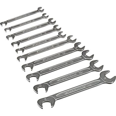 Stahlwille 96400653 2021-10-12 Kit chiavi a forchetta doppie Misura (metrica) 4 - 11 mm (1/4)