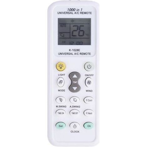 Telecommande Universelle clim, Télécommande Universelle pour Climatisation avec 1000 Codes, Compatible avec 99,99% des Climatiseurs, Écran LCD (1/5)