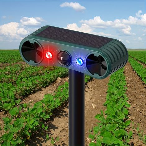 Alarme de détection de mouvement à énergie solaire, détecteur de mouvement extérieur, sécurité de jardin. (1/5)