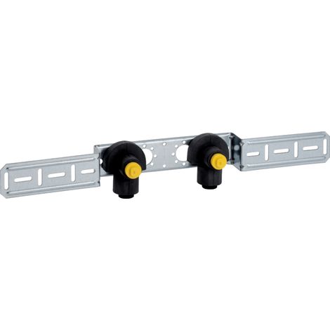 Geberit PushFit Coude de raccordement 90° prémonté, double, DN 12, 650.290.00.1