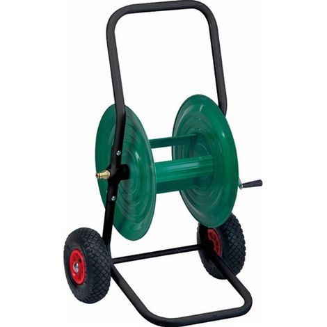 Avvolgitubo in Metallo 80mt - CARRELLO - con ruote Pneumatiche - tipo pesante -