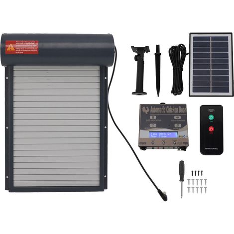 Eosnow Automatischer Hähnchen -Coop -Tür Solar angetrieben (1/5)