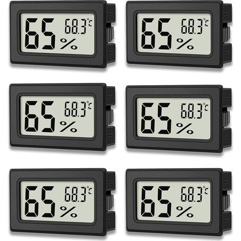 Thermometer, Hygrometer, Digital LCD, Portable, Office, Kitchen (1/5)