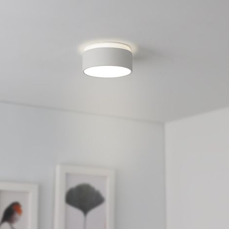 Einbaustrahler Rahmen rund indirektes Licht - Farbe: Weiß - LED Leuchtmittel: GU10 5W neutralweiß (1/5)
