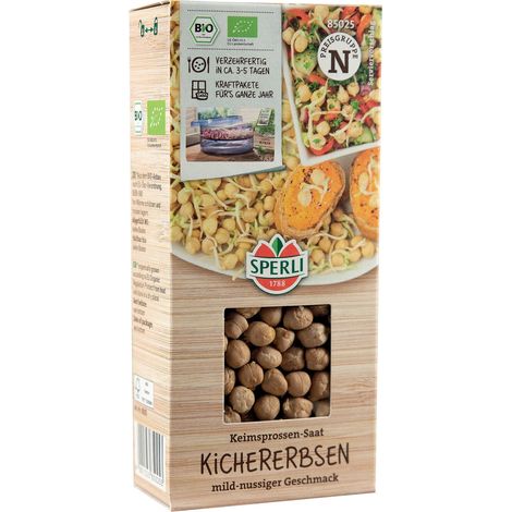 Sperli BIO Keimsprossen-Saat Kichererbse Gemüsesamen (1/3)