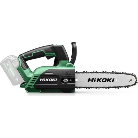 Hikoki – Tronçonneuse à batterie 18V 25cm – Moteur Brushless – 160 coupes sur bois dur 50x50mm – Réglage débit d'huile – CS1825DCW4Z (1/4)